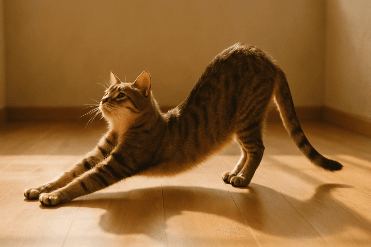 Illustration for Why Cats Stretch Every Time They Wake Up, and What It Says About Human Bodies