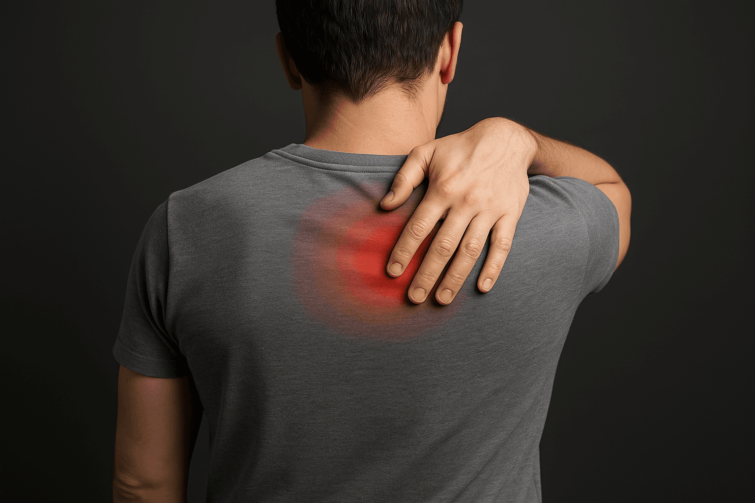 Illustration for Upper Back Pain Between Shoulder Blades: Why the Pain Is Not Where the Problem Is