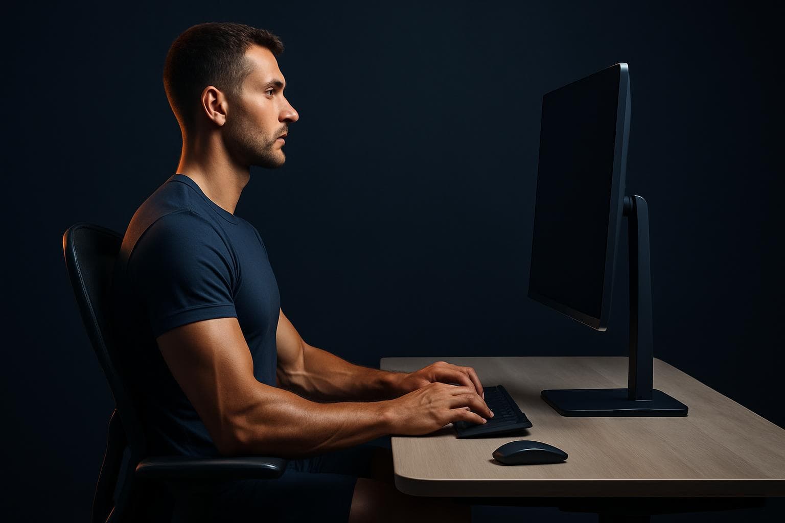 Desk Worker Posture Fix