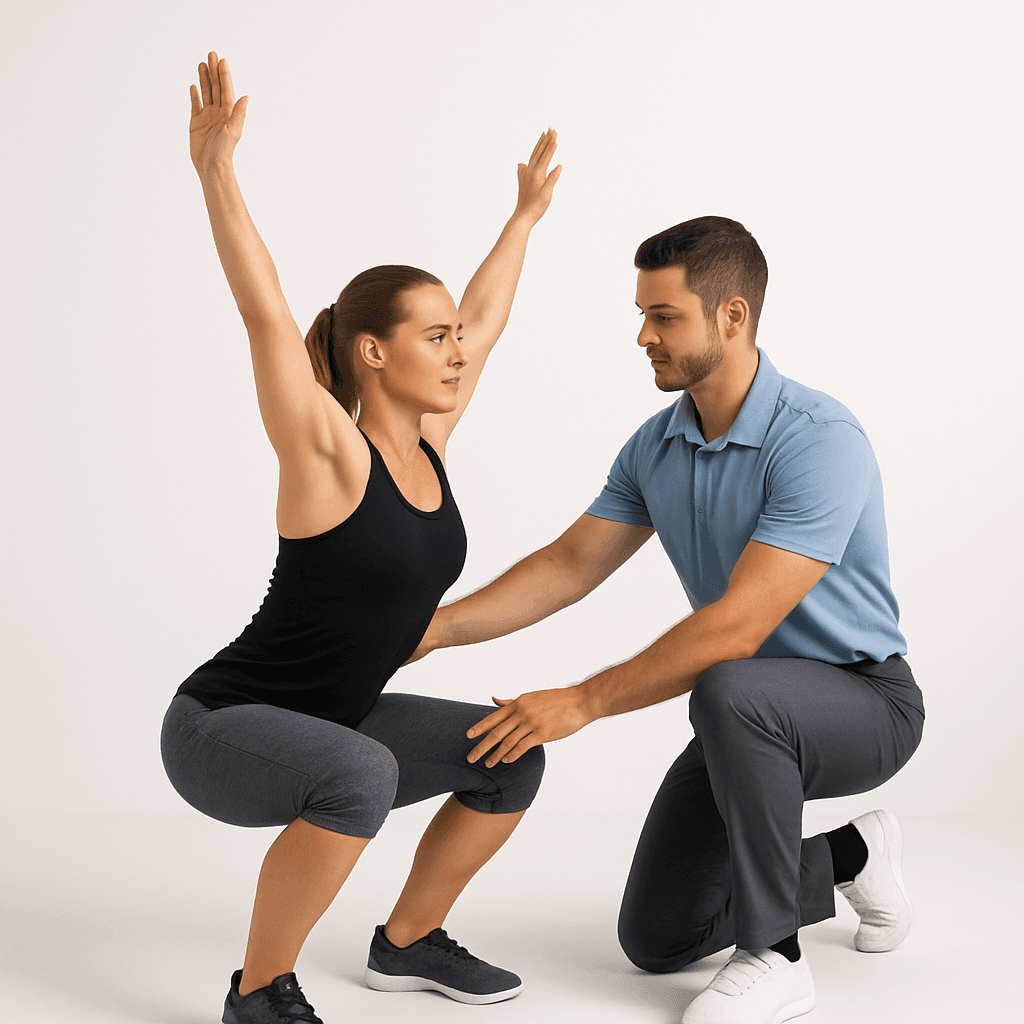 Overhead Reach with Squat