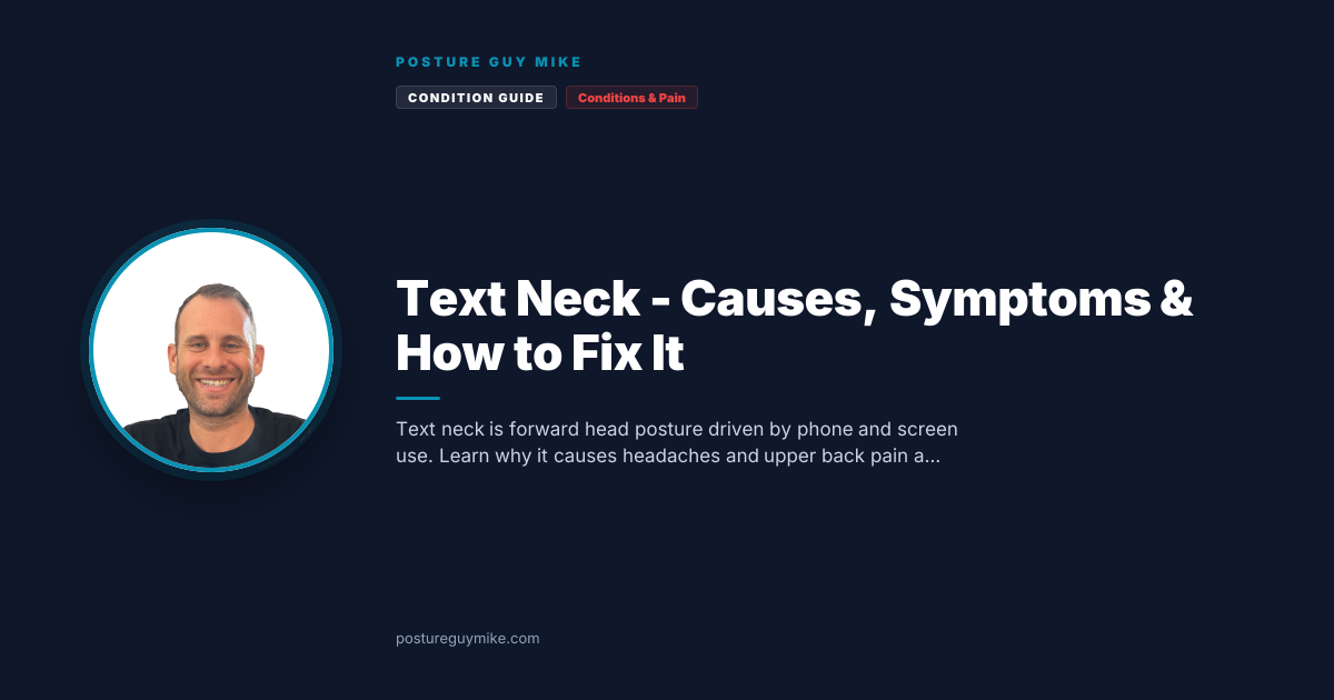 Text Neck - Causes, Symptoms & How to Fix It